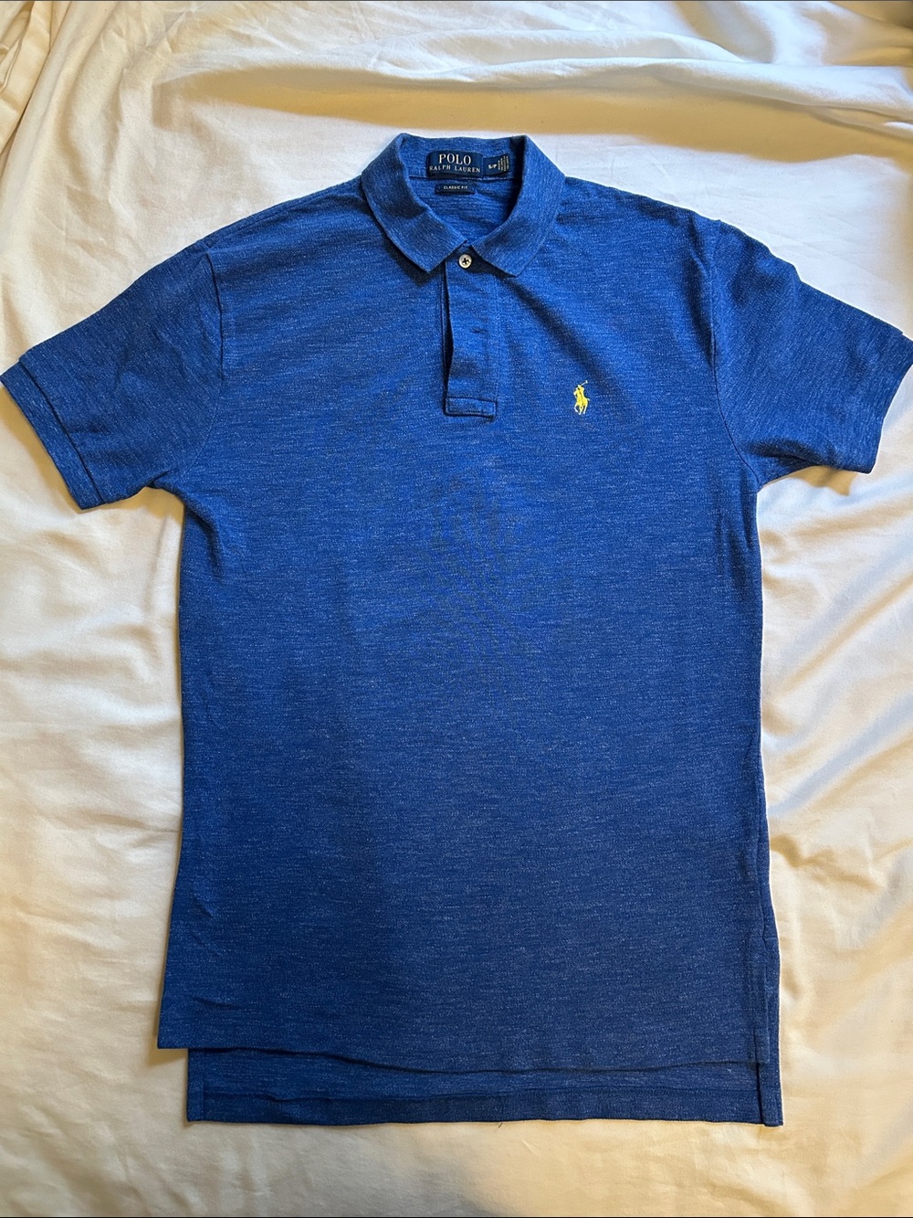 Polo by Ralph Lauren Royal Blue Short Sleeve Polo with Yellow Pony